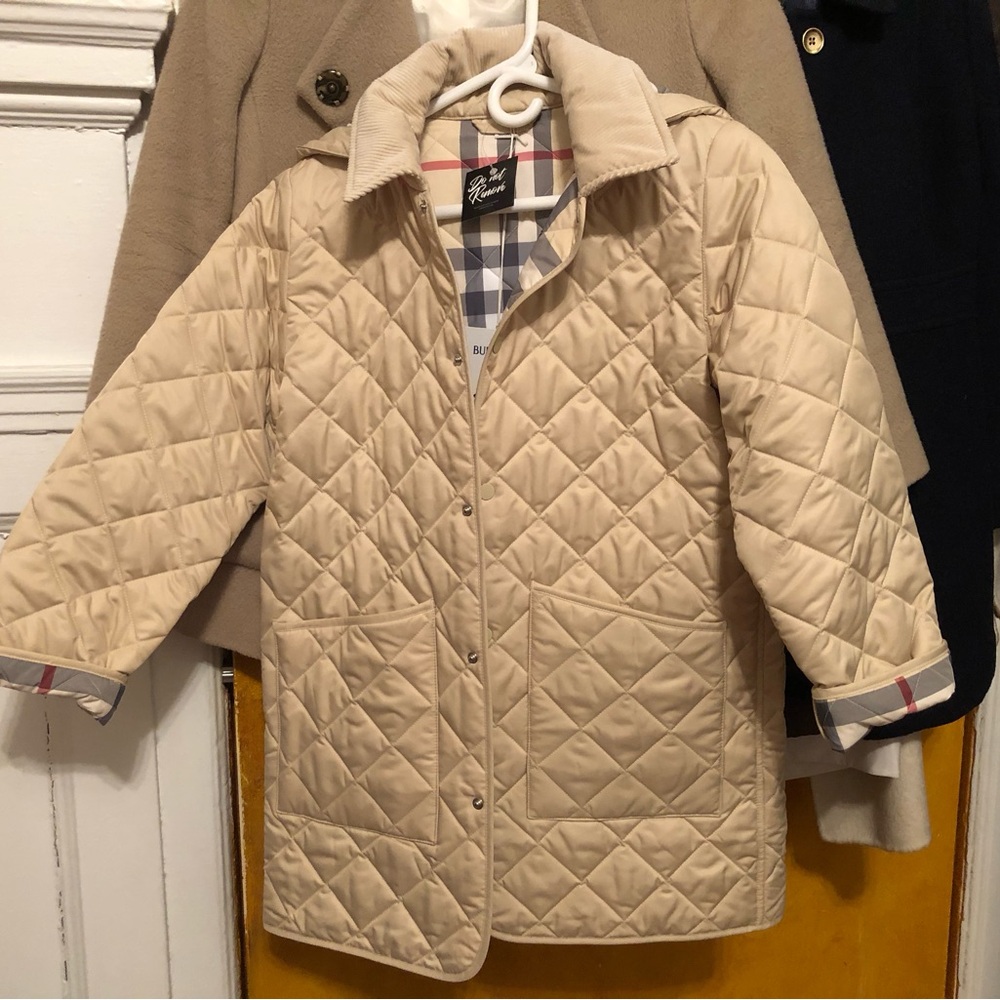 Burberry Kids Beige Quilted Jacket